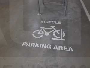 bicycle parking area marking