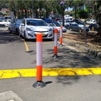 impact recovery bollards by abbas line marking