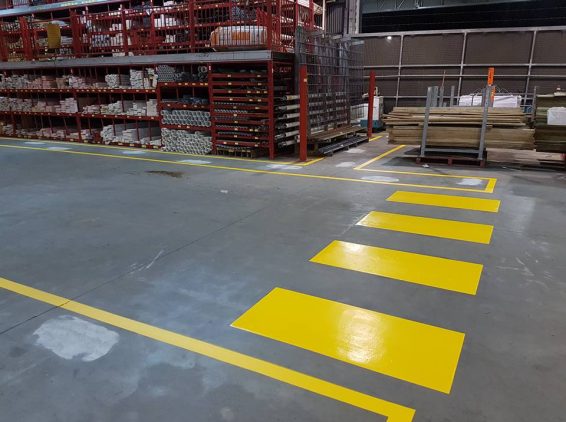 warehouse line marking